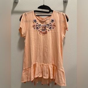 Embroidered Tassel End Shirt